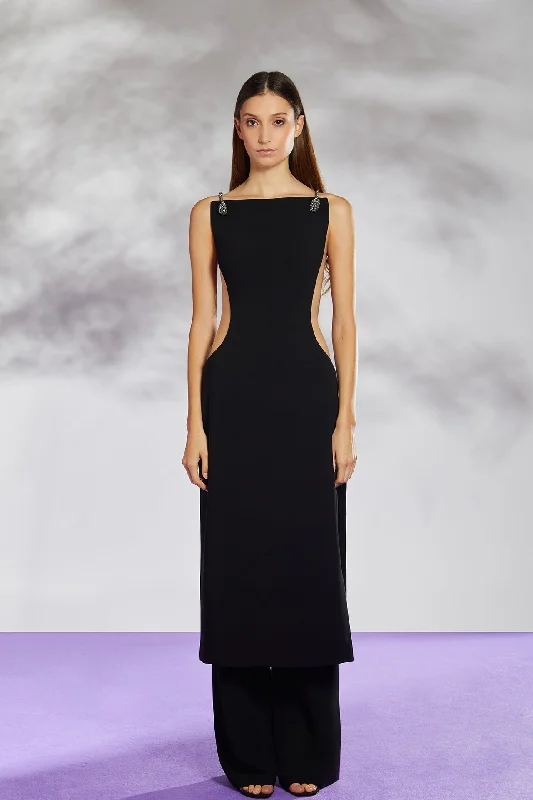 Long top with cut-outs and trousers Trousers Business Professional