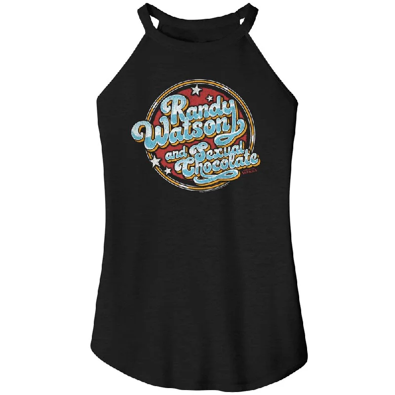 COMING TO AMERICA Rocker Tank Top, Coming To America Randy And Chocolate neon tank top