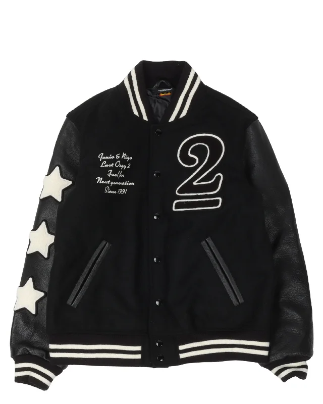 Verdy x Undercover Last Orgy 2 ComplexCon Exclusive Varsity Jacket V-Neck Jacket Boat Neck Jacket Square Neck Jacket
