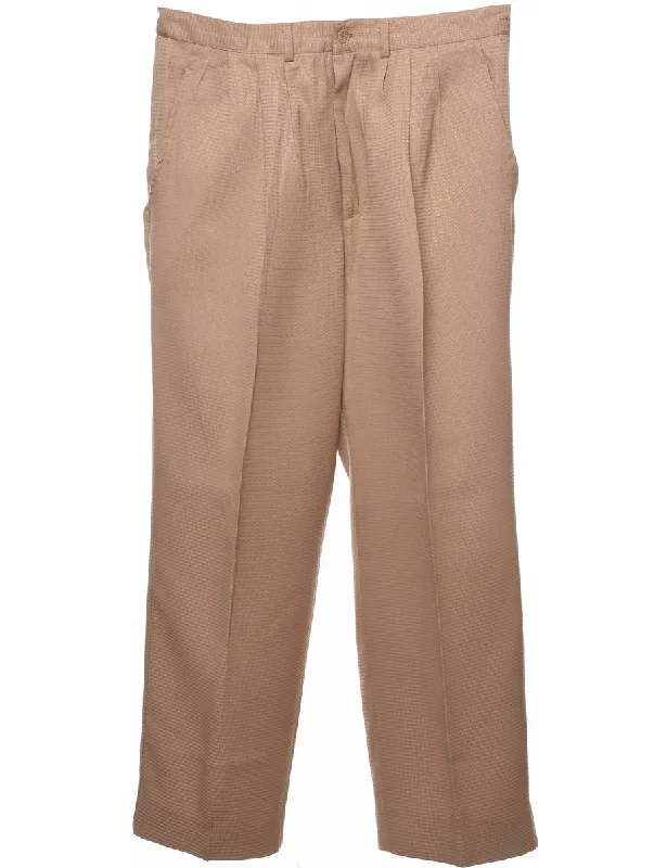 Classic Beige Trousers - W34 L28 Trousers Versatile Stylish