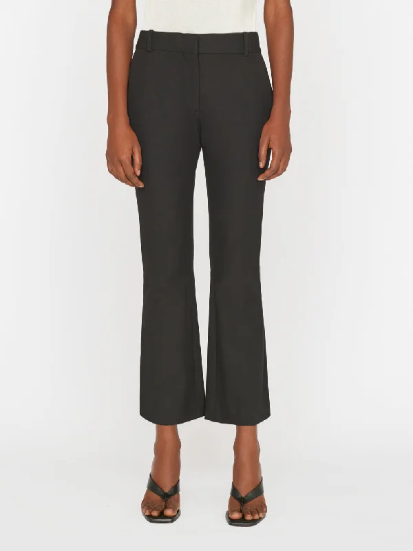 Le Crop Mini Boot Trouser -- Noir Skinny Trousers Denim Stretchy