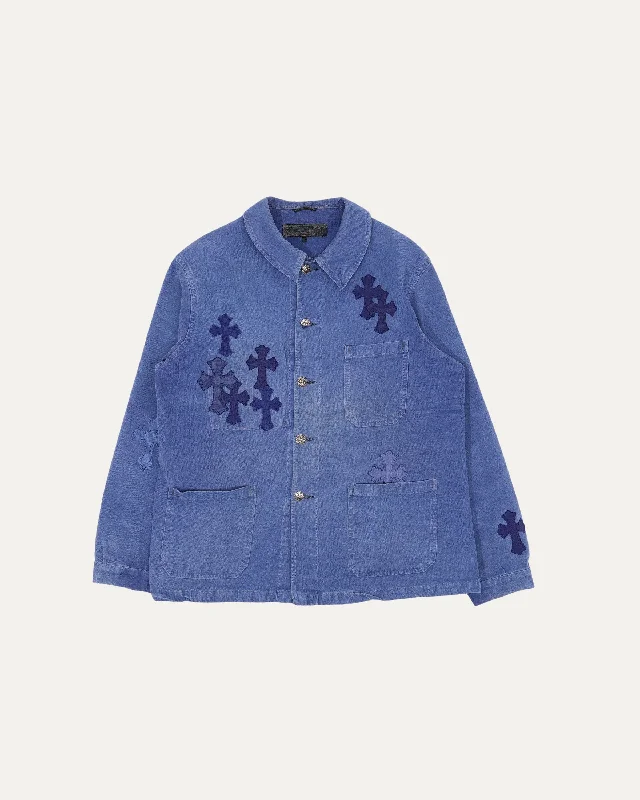 French Work Coat Off-the-Shoulder Jacket Double-Breasted Coat Single-Breasted Coat