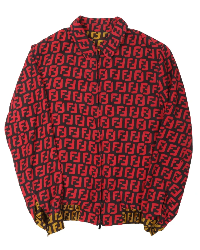 Reversible Monogram Jacket Satin Fabric Silk Fabric Chiffon Fabric