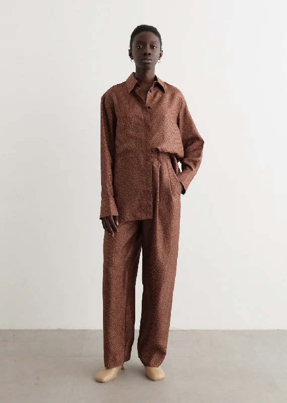 Linka Tailored Trouser Burnt Linka Trousers Seasonal Trendy