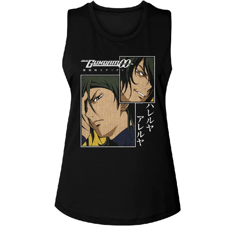 MOBILE SUIT GUNDAM Tank Top, Allelujah Hallelujah strappy tank top