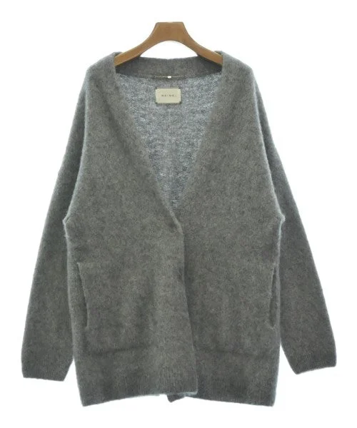 BEIGE, Cardigans Collared Crew Neck Turtle Neck