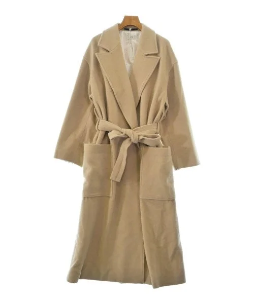 ATON Chesterfield coats Collared Crew Neck Turtle Neck