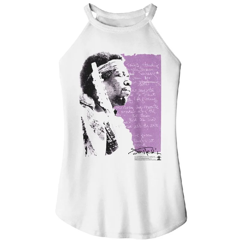JIMI HENDRIX Rocker Tank, Handwritten Lyrics lemon yellow tank