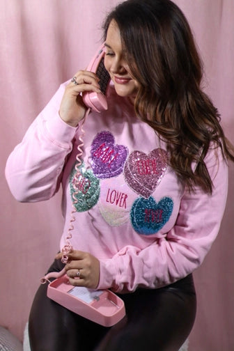 Conversation Valentine Sweater Stylish Fashionable Trendy