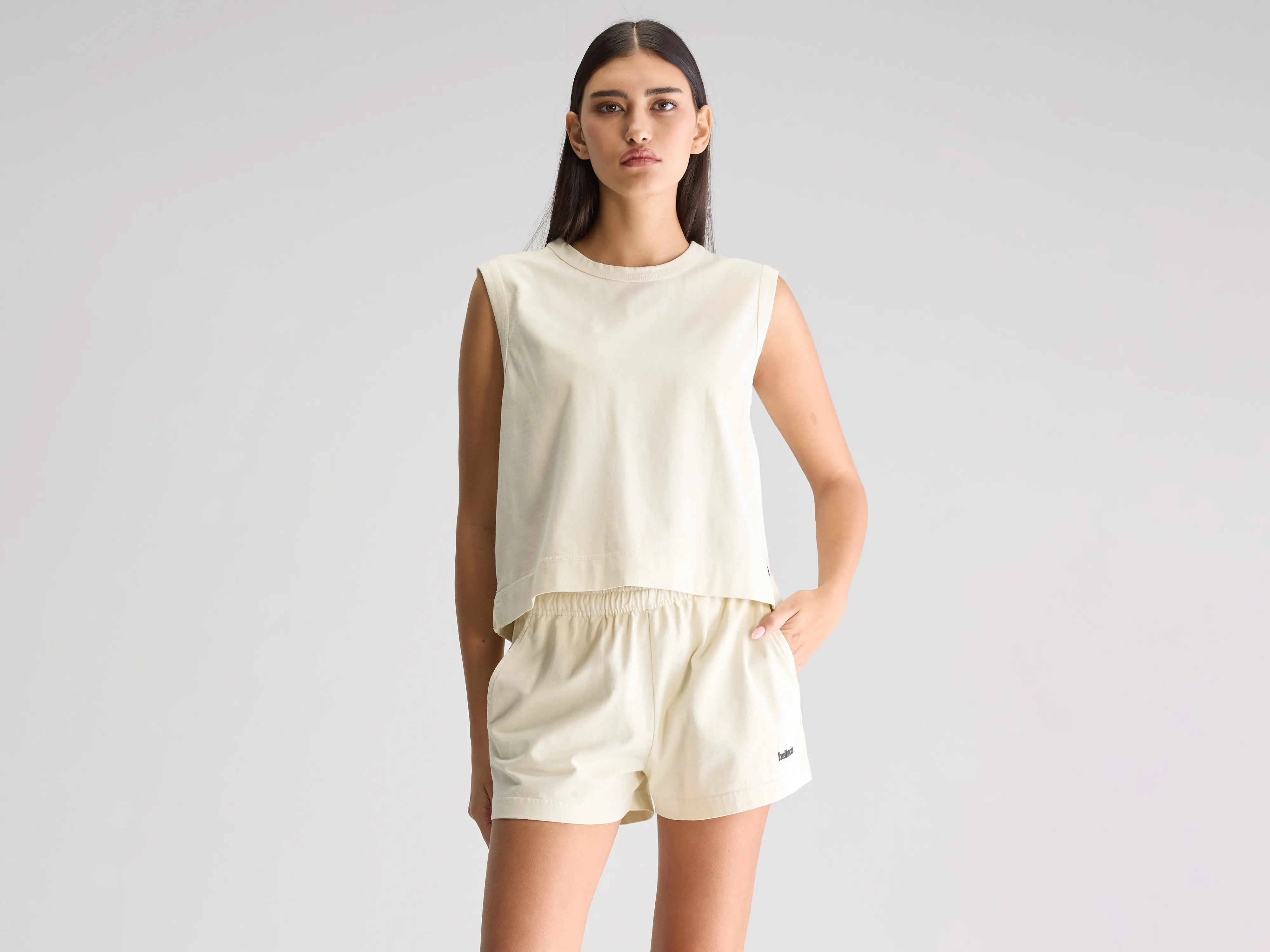 Cuare regular tank top (251 / W / SEAFOAM) baby blue tank