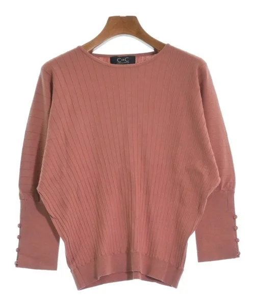COUP DE CHANCE Sweaters Denim Fabric Leather Fabric Suede Fabric