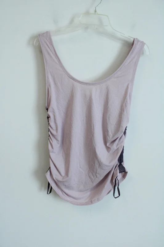NEW Fabletics Cashel Light Pink Purple Cinch Side Tank | M turquoise tank top