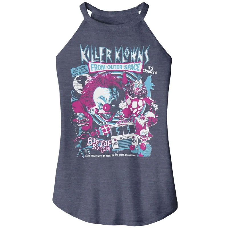 KILLER KLOWNS Rocker Tank, Crazy Bunch metallic tank top