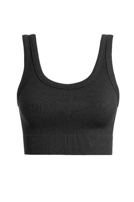 Thick Mini Crop Tank v-neck tank top