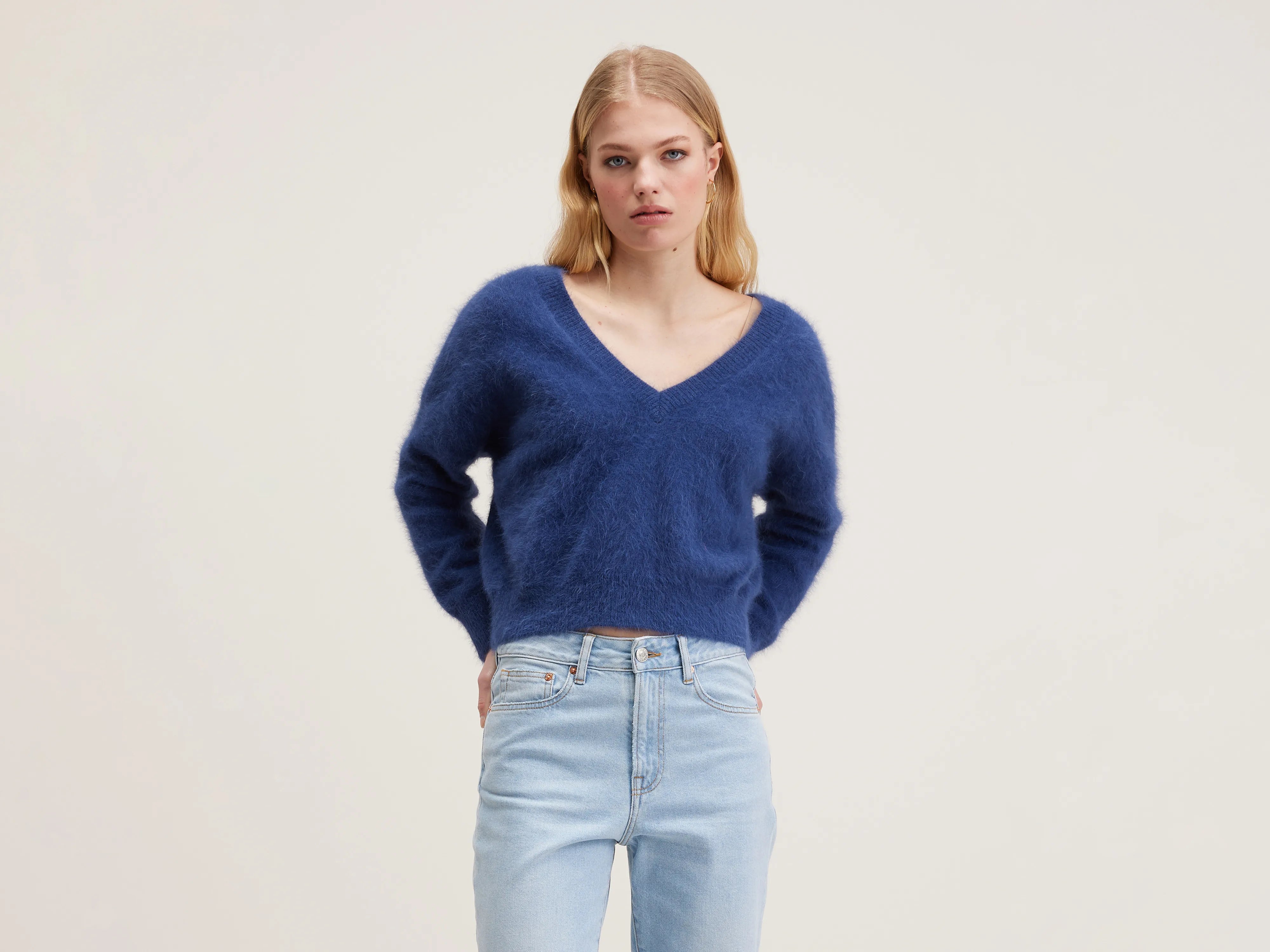 Datev angora-blend sweater (242 / W / ODYSEE) Spandex Blend Rayon Blend Denim Blend