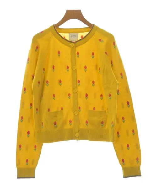 BARRIE Cardigans Solid Color Striped Floral Print