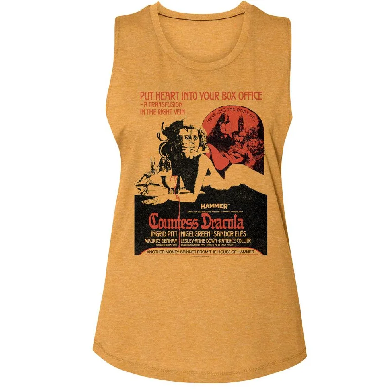 HAMMER HORROR Muscle Tank, Countess Dracula Poster neon tank top