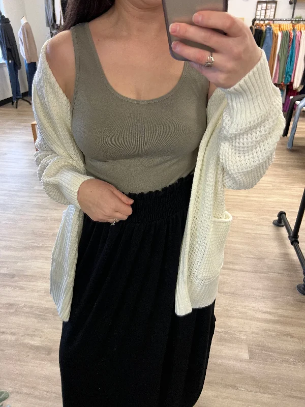 2 Way Layering Tank Top in Mushroom boho tank top