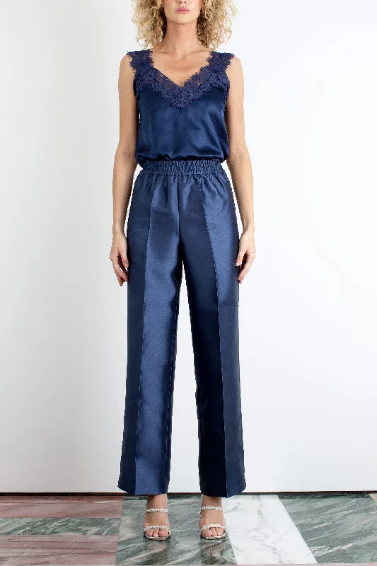 "The Aurora" - Trouser (Navy) Trousers Yoga Stretchy