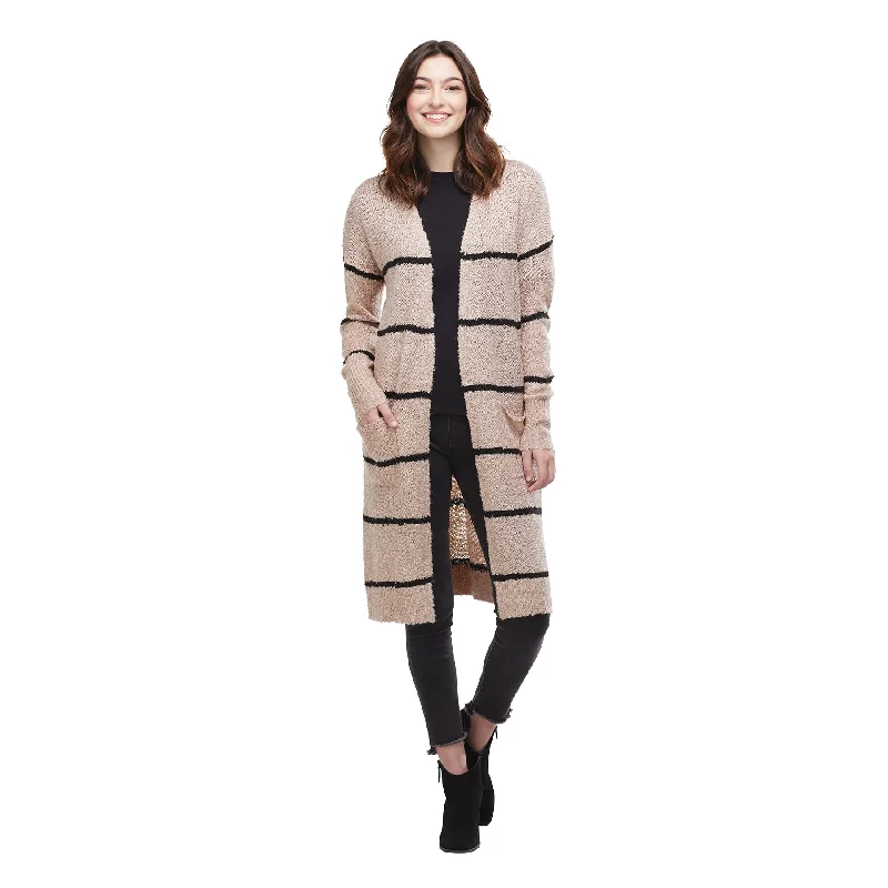 Mud Pie MP 80360004 Wrenn Striped Cardigan Zippered Front Buttoned Front Snap Front