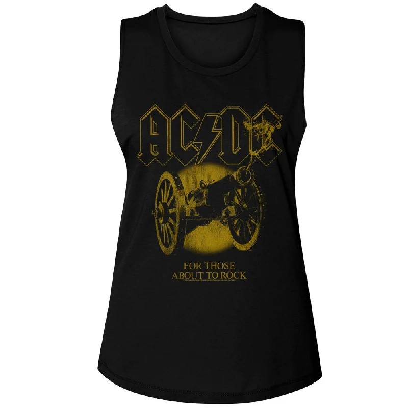 AC/DC Tank Top, Monochrome Ftatr fashionable tank top