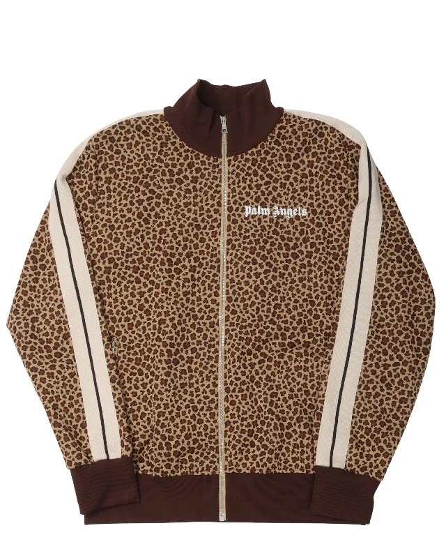 Leopard Print Track Jacket Rayon Jacket Velvet Jacket Corduroy Jacket