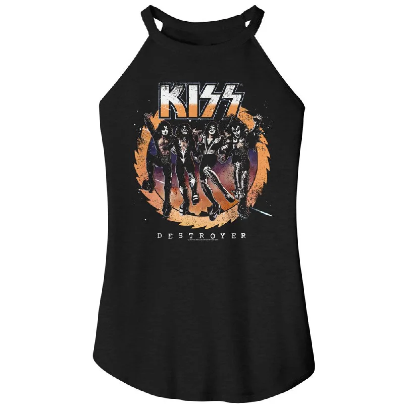 KISS Rocker Tank, Destroyer Album soft pink tank