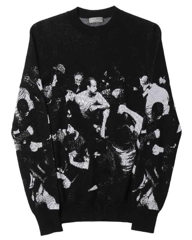 SS17 Dan Witz Mosh Pit Sweater Elasticated Padded Insulated
