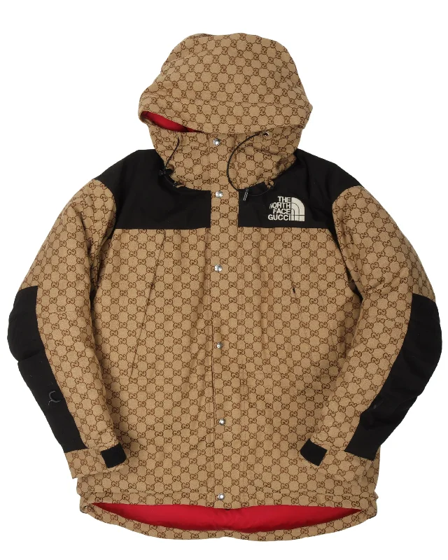 The North Face Monogram Down Jacket Fleece Fabric Down Fabric Feather Fabric