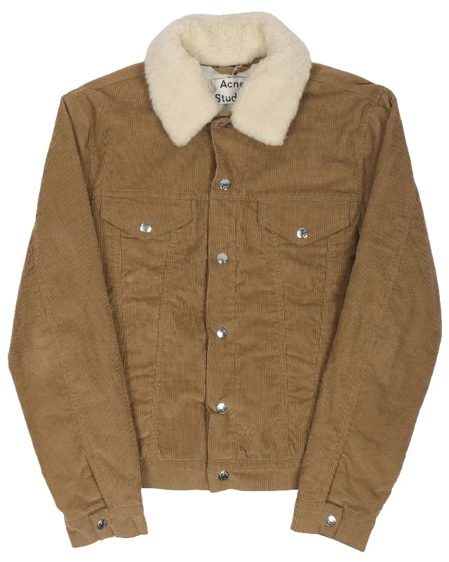 Shearling Lined Jacket Rayon Jacket Velvet Jacket Corduroy Jacket