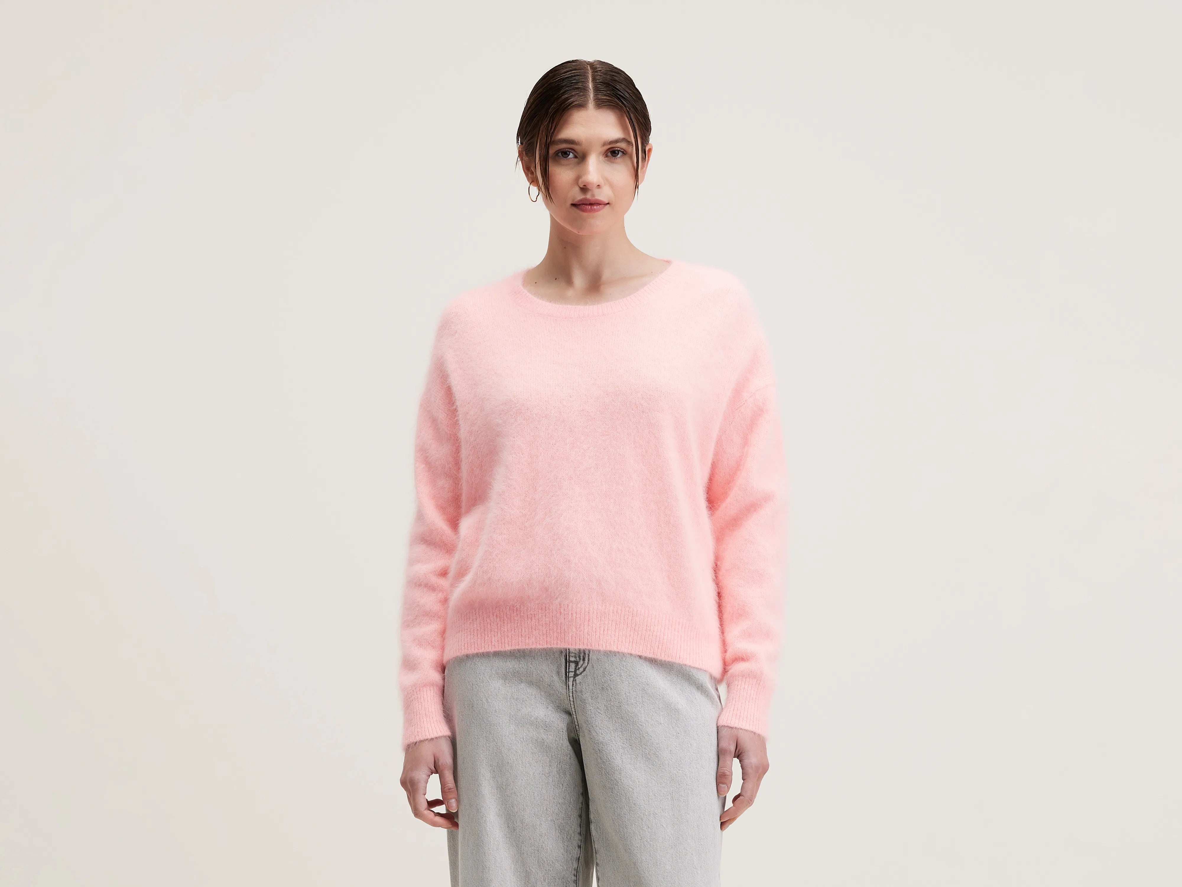 Datus angora-blend sweater (242 / W / FLASH WASH) Zippered Front Buttoned Front Snap Front