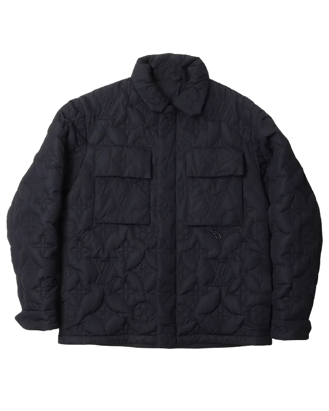 Monogram Puffer Jacket Denim Jacket Leather Jacket Suede Jacket