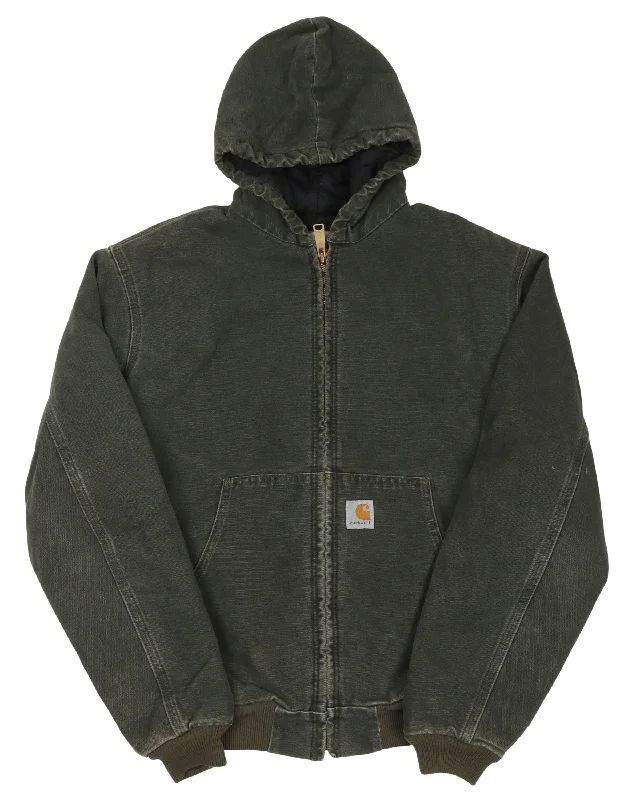 Carhartt Hooded Work Jacket Trench Coat Raincoat Waterproof Jacket