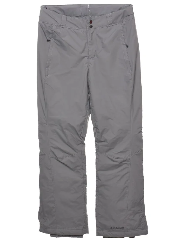 Columbia Light Grey Ski Trousers - W33 L30 Trousers Palazzo Wide Leg