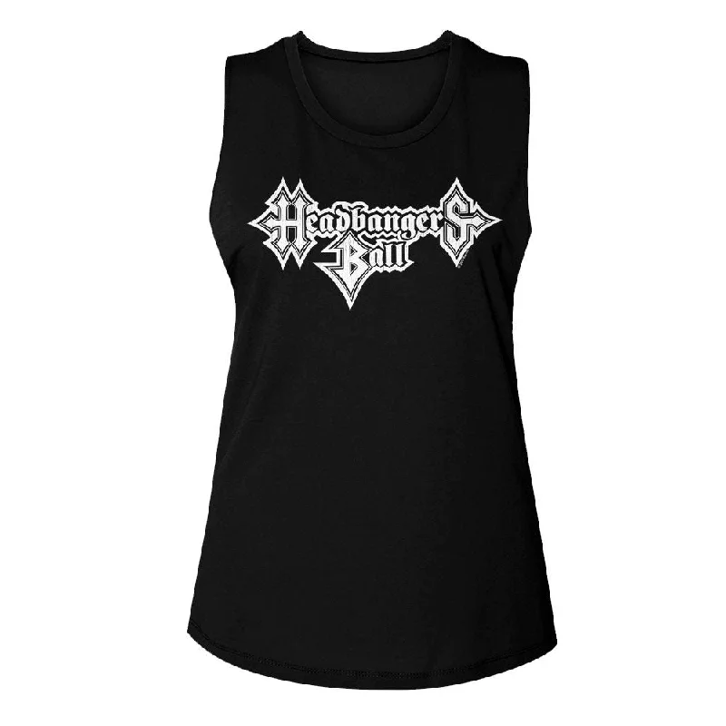 MTV Eye-Catching Tank Top, Headbangers Ball navy tank top