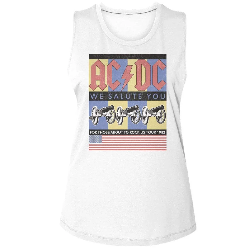 AC/DC Tank Top, Flag We Salute You chic tank top
