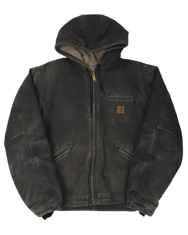 Carhartt Fleece Lined Hooded Jacket Nylon Jacket Polyester Jacket Spandex Jacket