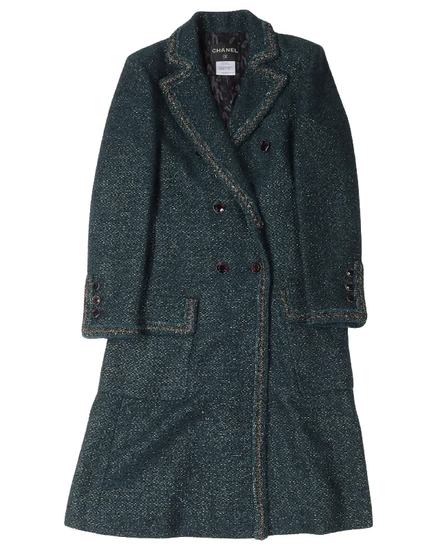 FW12 Tweed Double Breasted Coat Suede Jacket Faux Fur Jacket Puffer Jacket