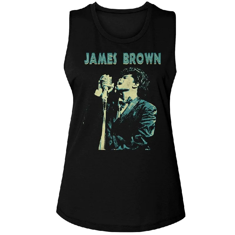 JAMES BROWN Tank Top, Singing gym tank top
