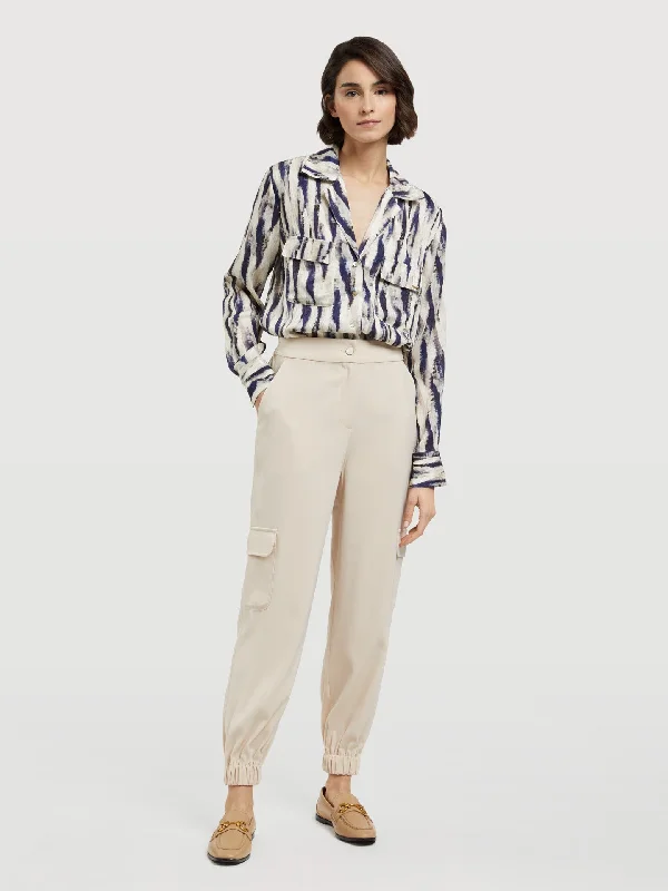 Trousers With Elasticated Bottom Trousers Evening Elegant