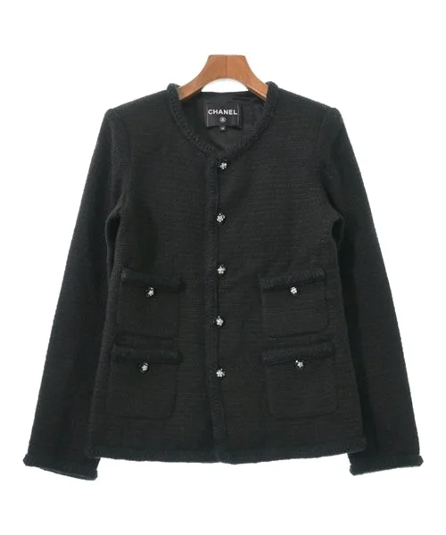 CHANEL Collarless jackets Satin Jacket Silk Jacket Chiffon Jacket