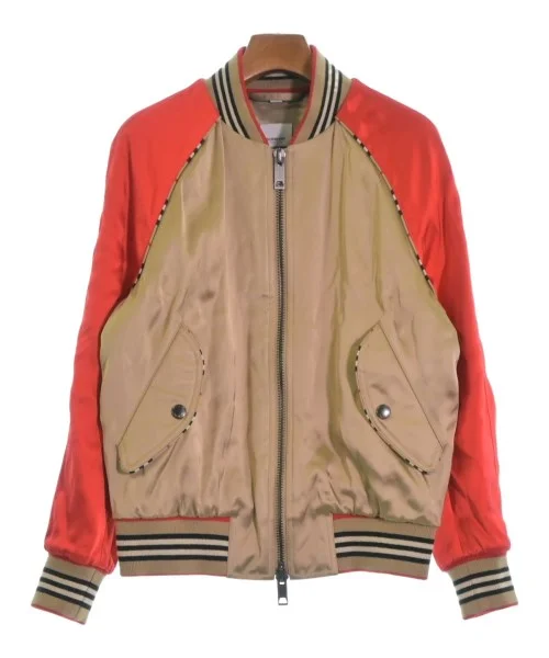 BURBERRY Varsity Jackets Stand-Up Collar Roll-Neck Collar Turtle Neck