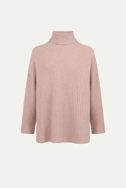 LISBON cashmere sweater Ribbed Striped Patterned