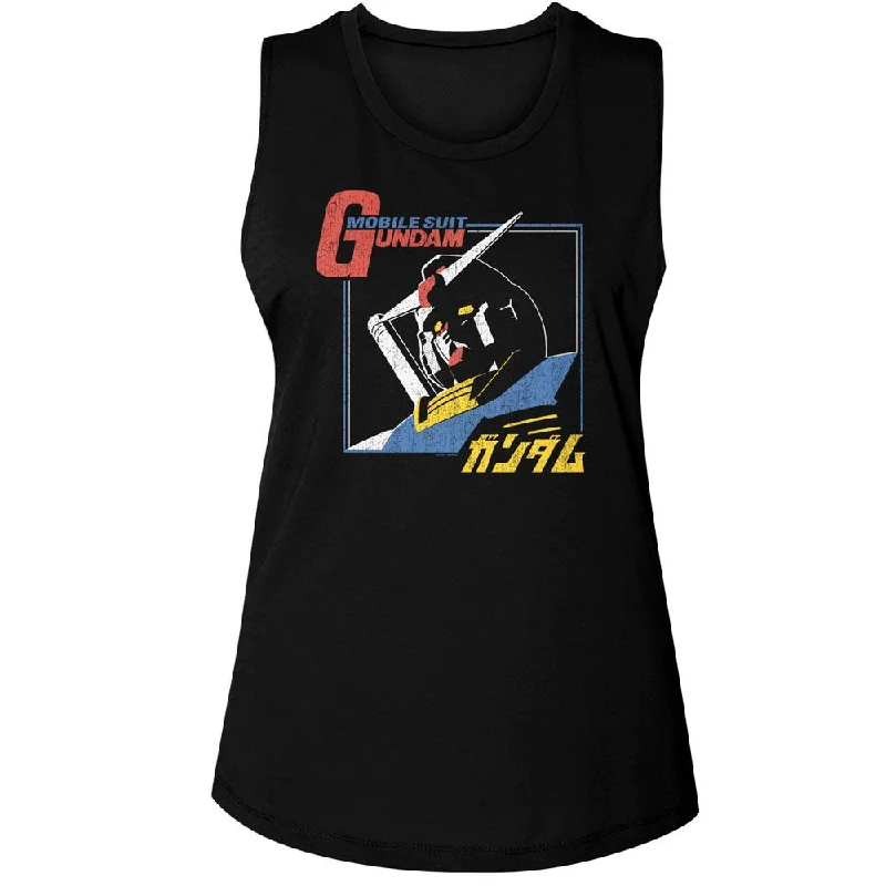 MOBILE SUIT GUNDAM Tank Top, Bold vintage tank top