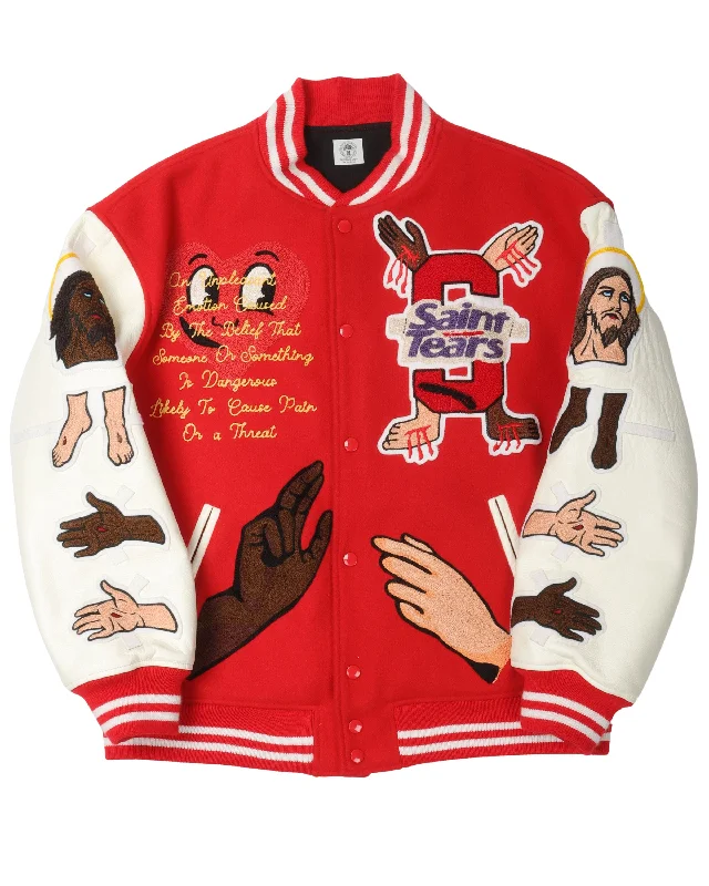 Denim Tears Varsity Jacket Front Pockets Side Pockets Patch Pockets