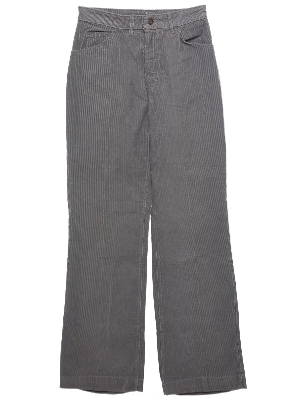 Corduroy Fabric Trousers - W28 L32 Trousers Fleece Cozy