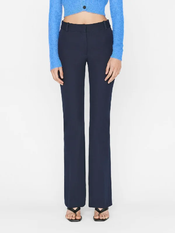 Le High Flare Trouser -- Navy Trousers Pleated Formal
