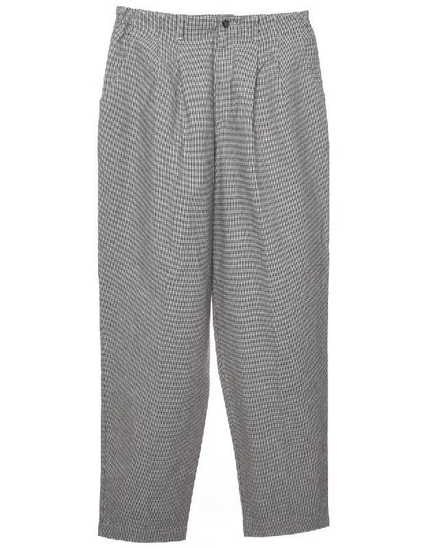 Lee Dogtooth Trousers - W31 L30 Trousers Bridal Satin