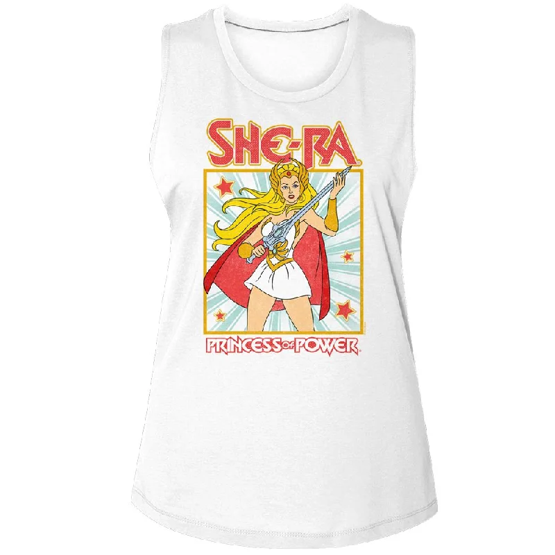 MASTERS OF THE UNIVERSE Tank Top, She Ra Square cherry red tank