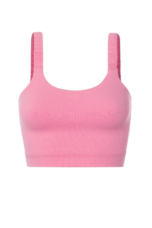 Scrunch Strap Crop Tank off shoulder tank